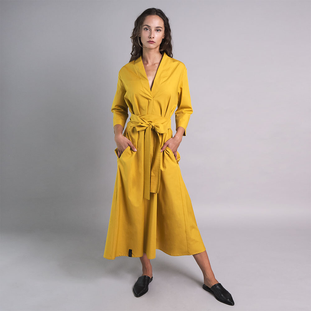 Dress EVE Yellow – KOMAD